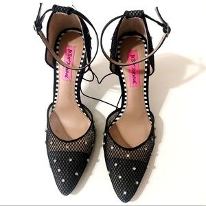Betsey Johnson SB-Falon Black Pump Heels